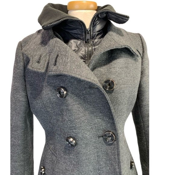 Soia and Kyo Wool Blend Jacket with Down Filled Bib and Cuffs - Picture 5 of 10